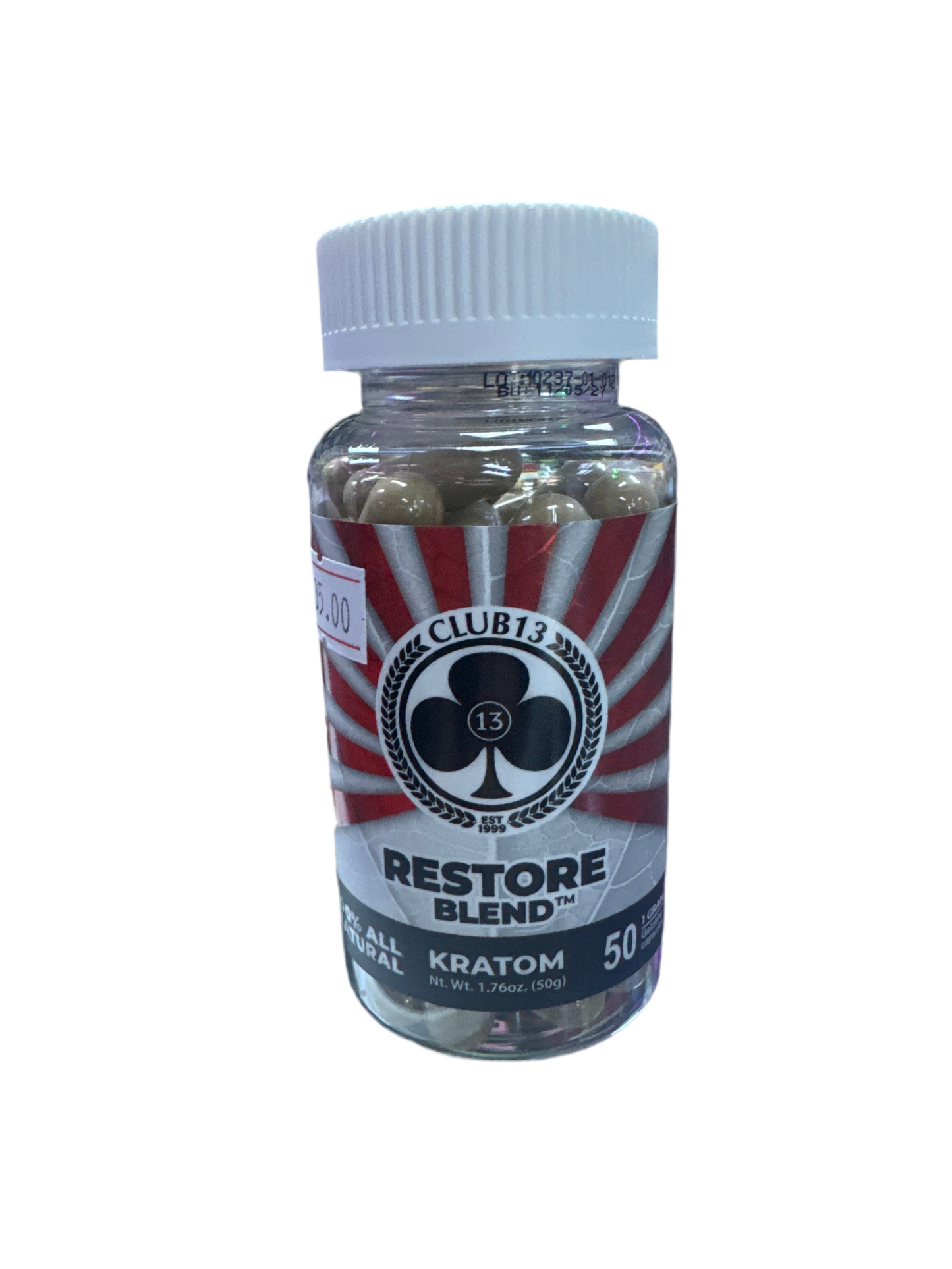 Club 13 Kratom - Restore Blend - 50 Capsules
