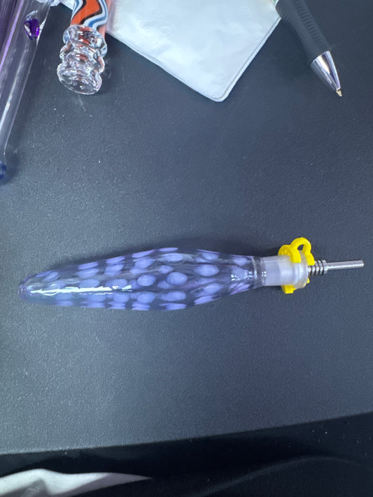 Dark Blue with Light Blue Dots Nectar Collector