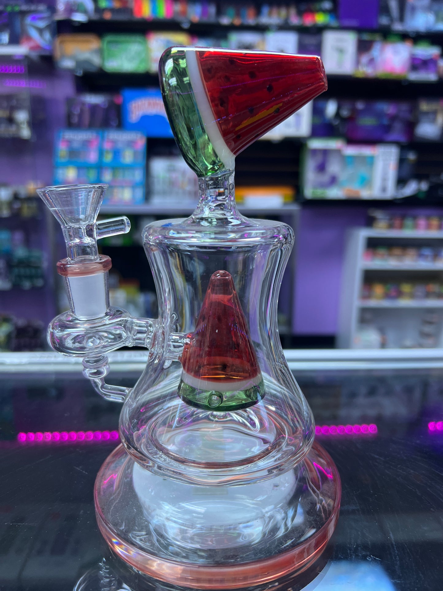 Watermelon decal water pipe