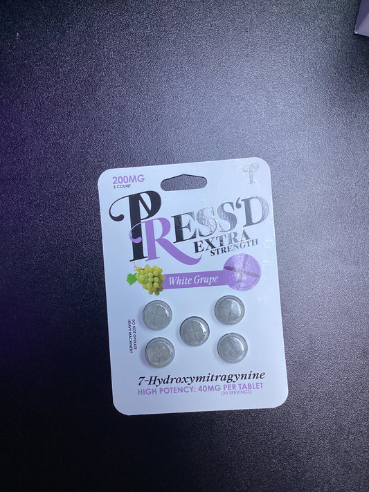 PRESS’D Extra Strength - White Grape - 5 CT