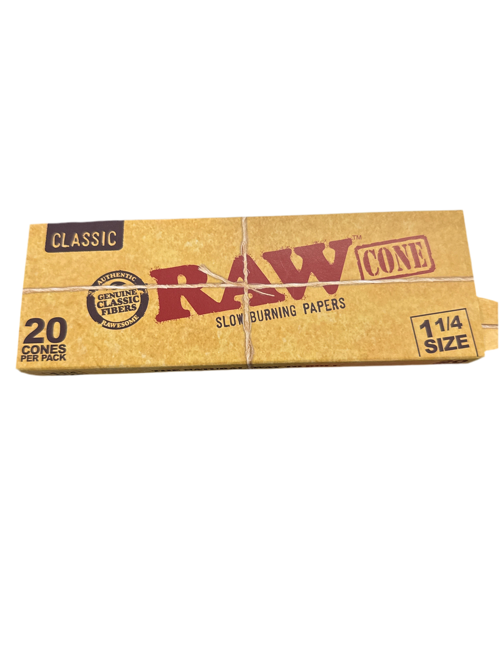 Raw 20 cone 1 1/4 size slow burning paper
