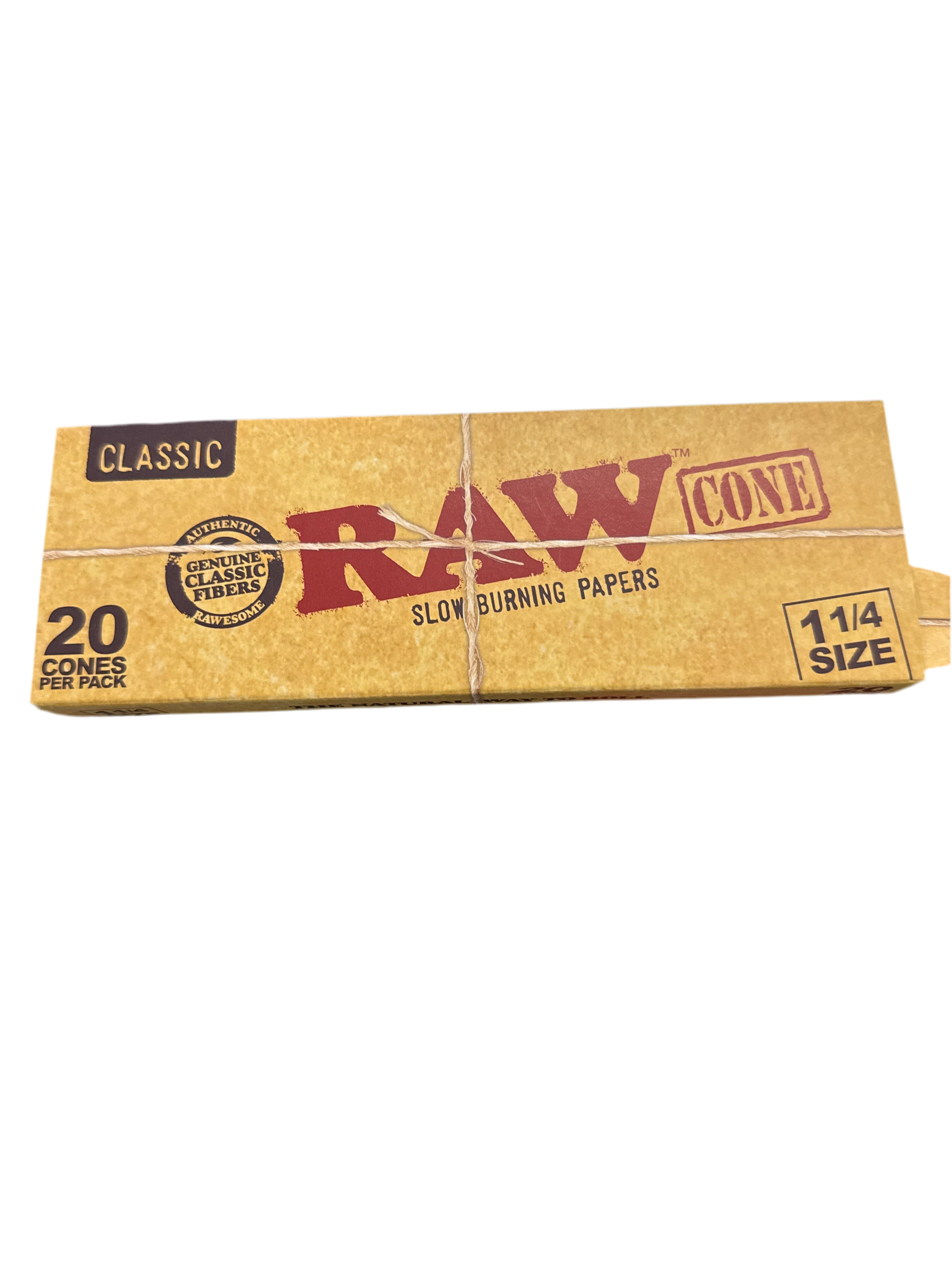 Raw 20 cone 1 1/4 size slow burning paper