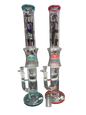 EG glass perc water pipe with accent colors