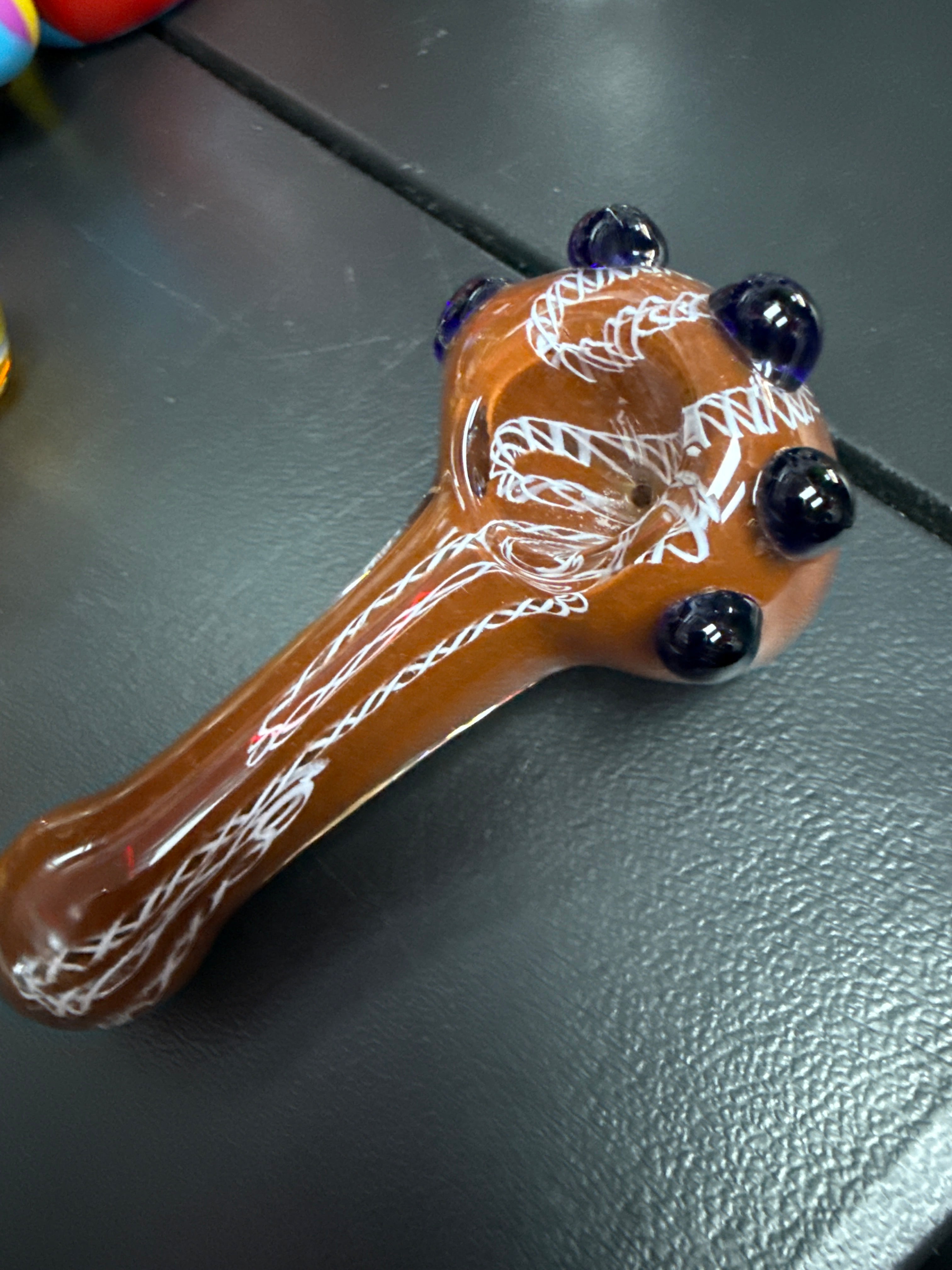 Blue and orange bowl