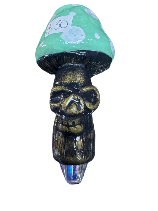Mushroom Skull Hand Pipe