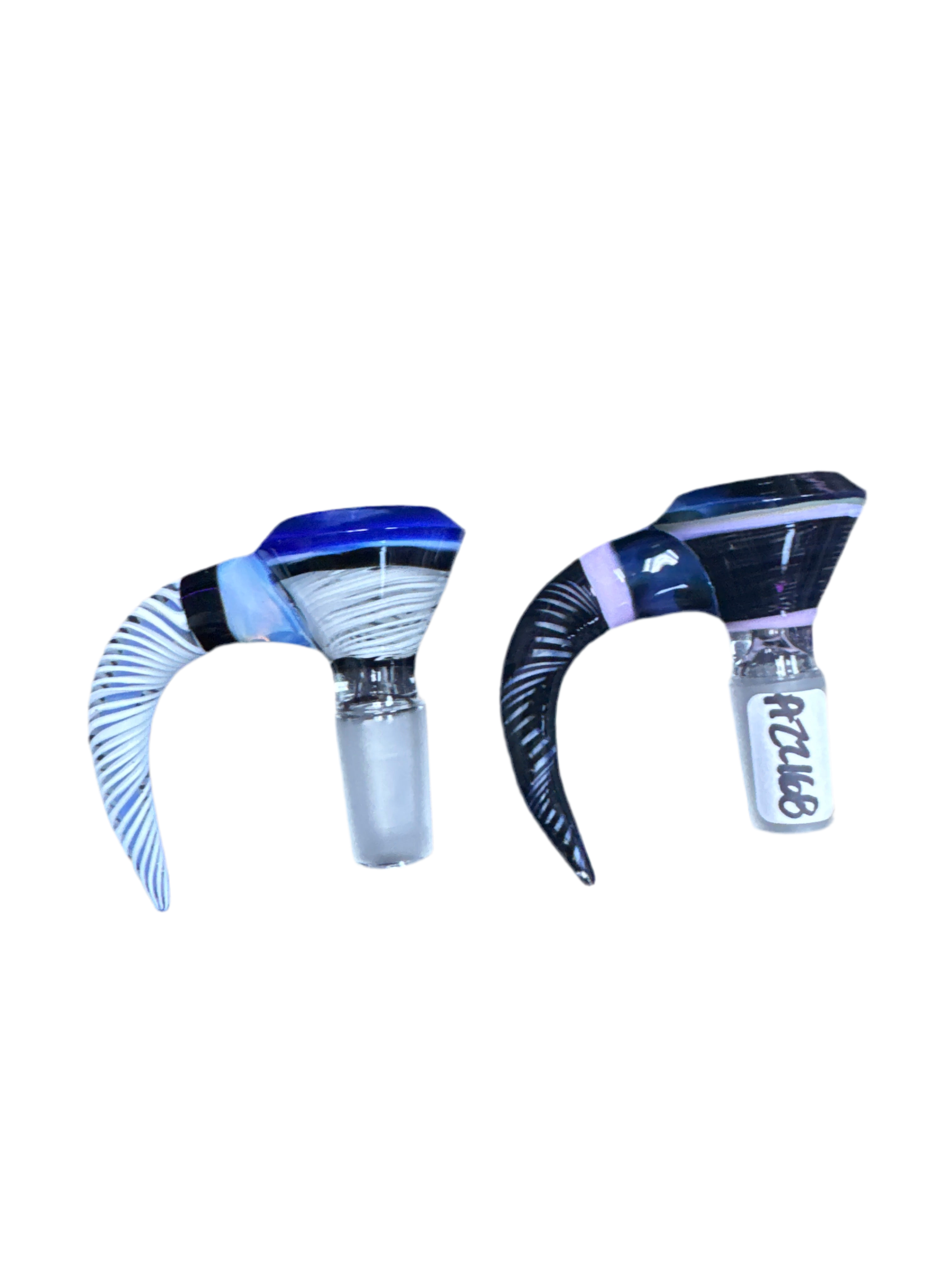 Decorative Bowl With Large Black and White Swirl