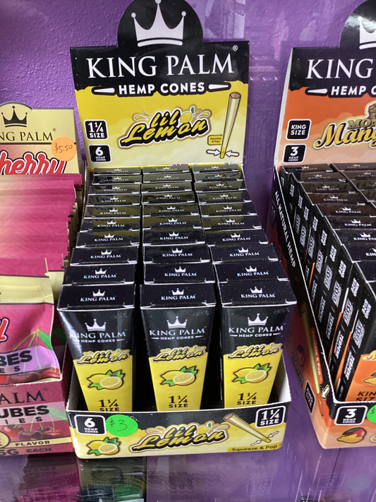 King Palm Cones 1/14 - Lil Lemon (6pk)