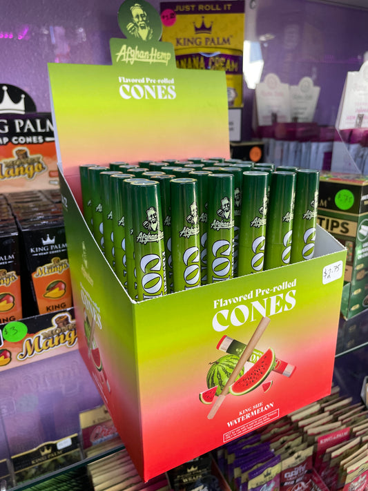 Afghan Flavored Pre Rolls Cones King Size - Mango