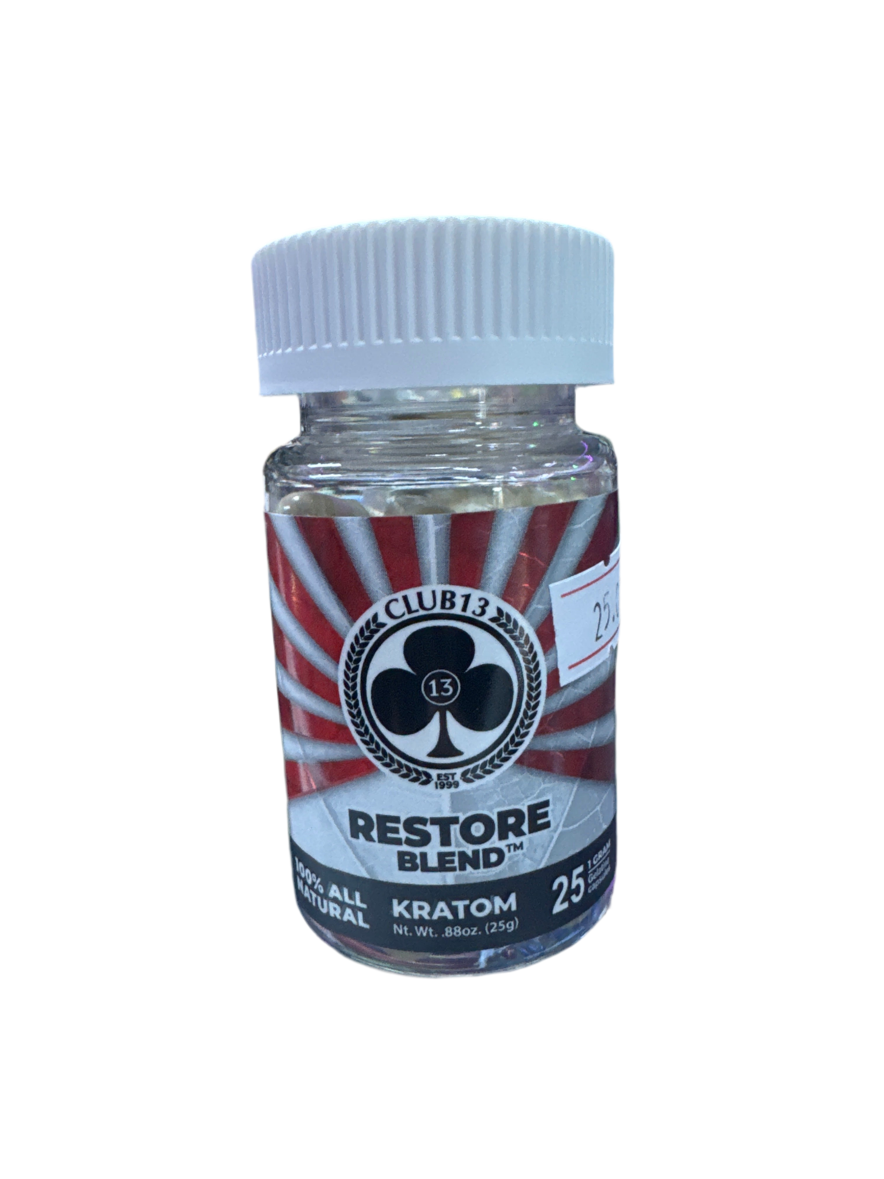 Club 13 Kratom - Restore Blend - 25 Capsules