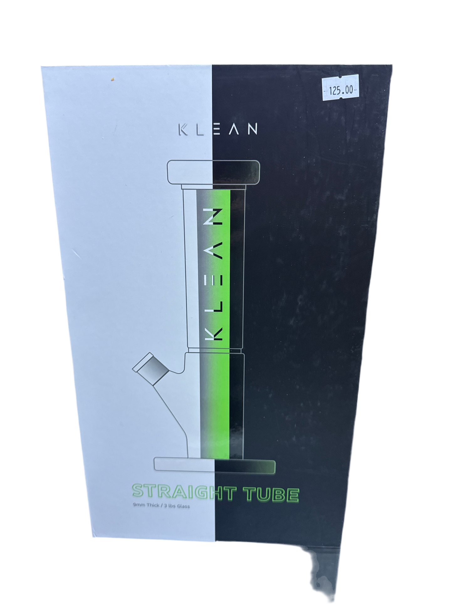 Klean 9mm Straight Tube Water Pipe set - Clear Series