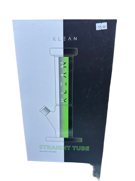 Klean 9mm Straight Tube Water Pipe set - Clear Series