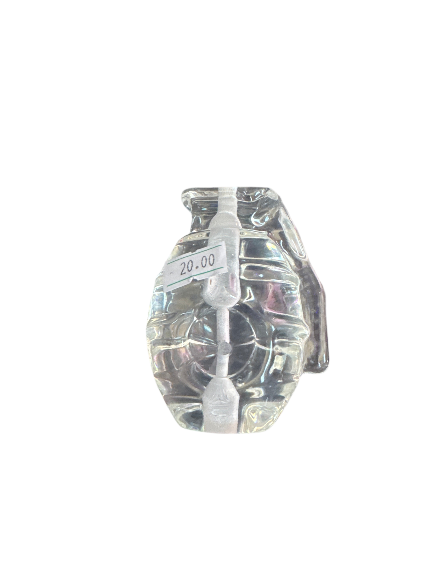 Clear Glass Grenade HandPipe