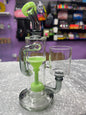 Green accent giant bowl rig - For Puffco Proxy