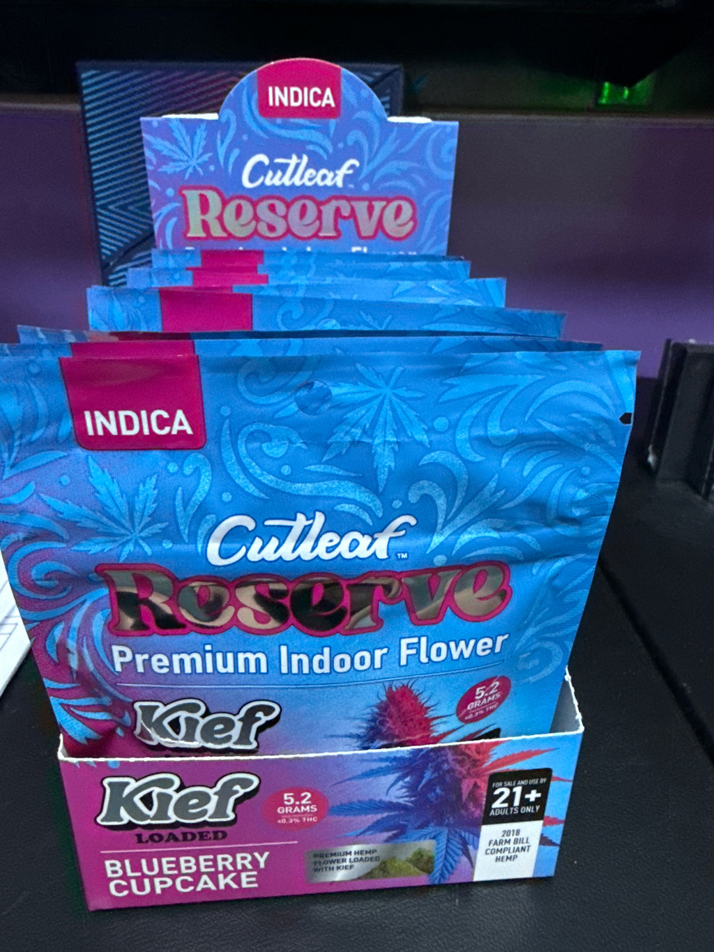 Cutleaf Indoor flower indica blueberry cupcake