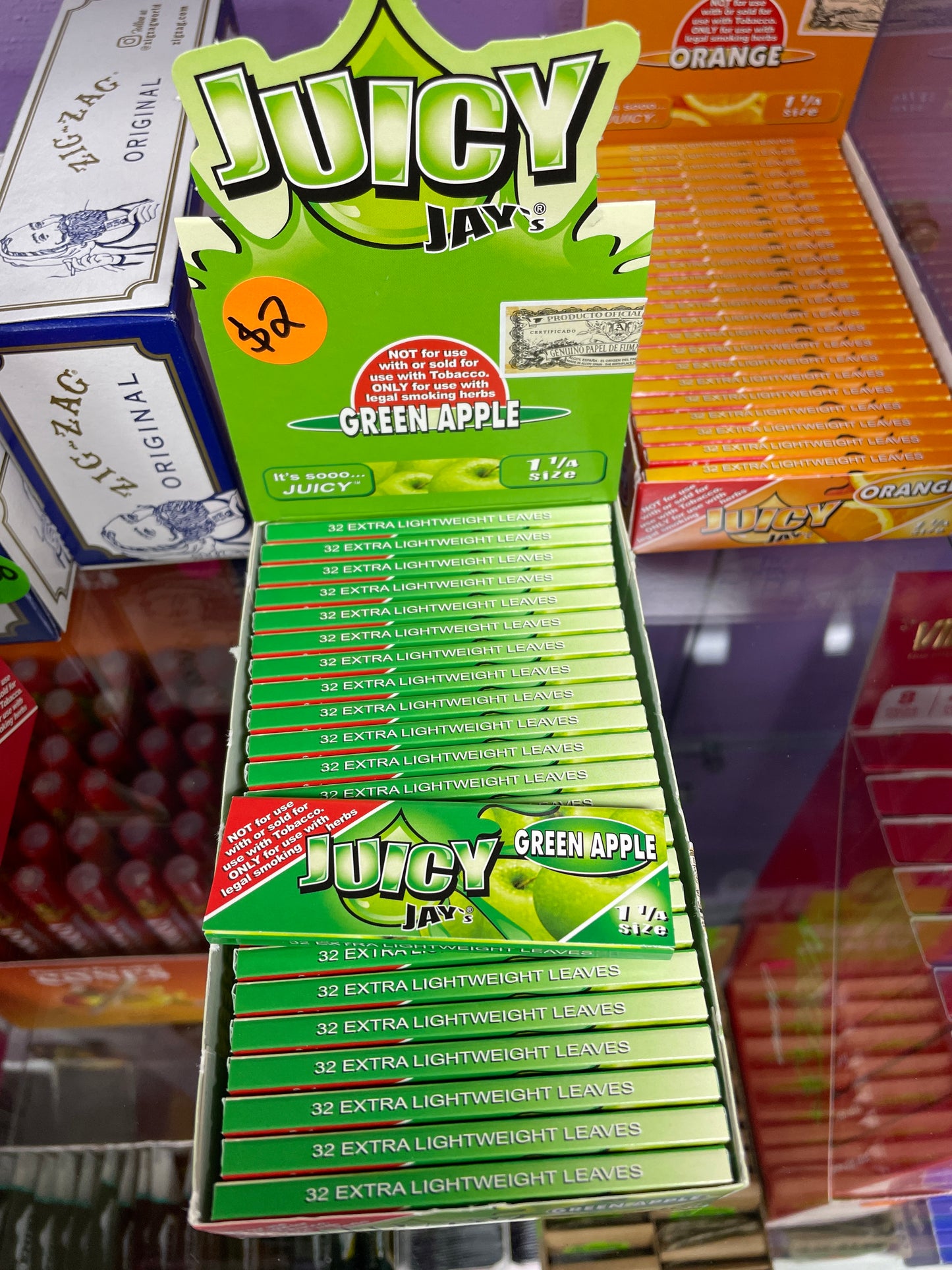 Juicy Jays Rolling Papers - Green Apple
