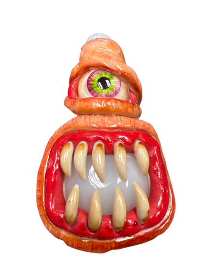 Spikey Teeth Monster Hand Pipe