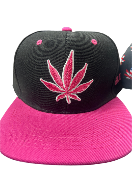 Pink Leaf Hat