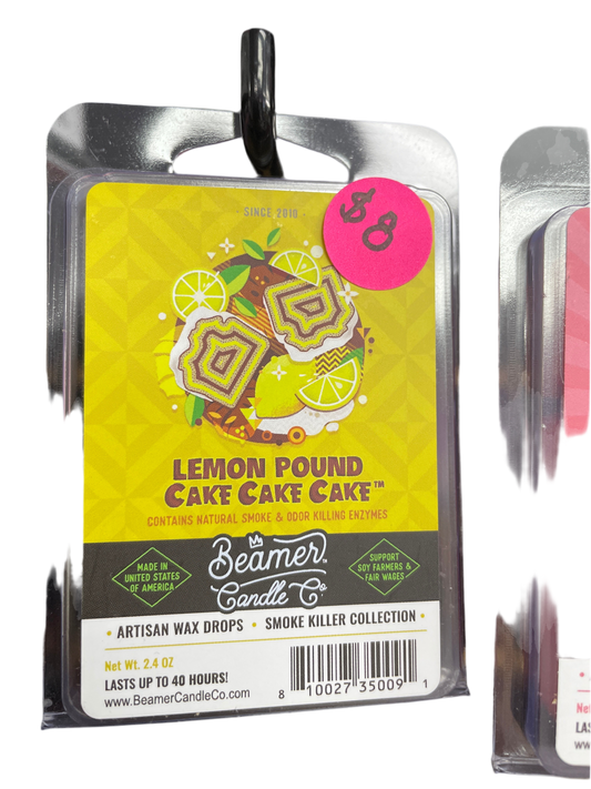 Beamer Candle Co -2.4oz-Artisan Wax-Lemon Pound Cake