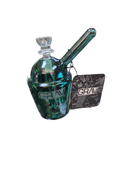 Grav Lake Green Slush Cup Pocket Bubbler