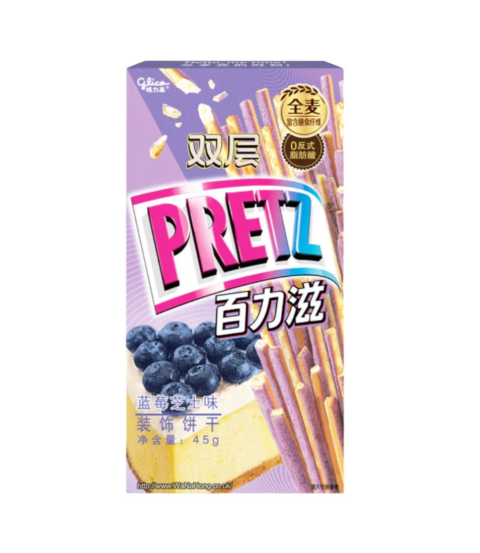 Glico Pretz Blueberry Cheesecake Flavor 45g (China)