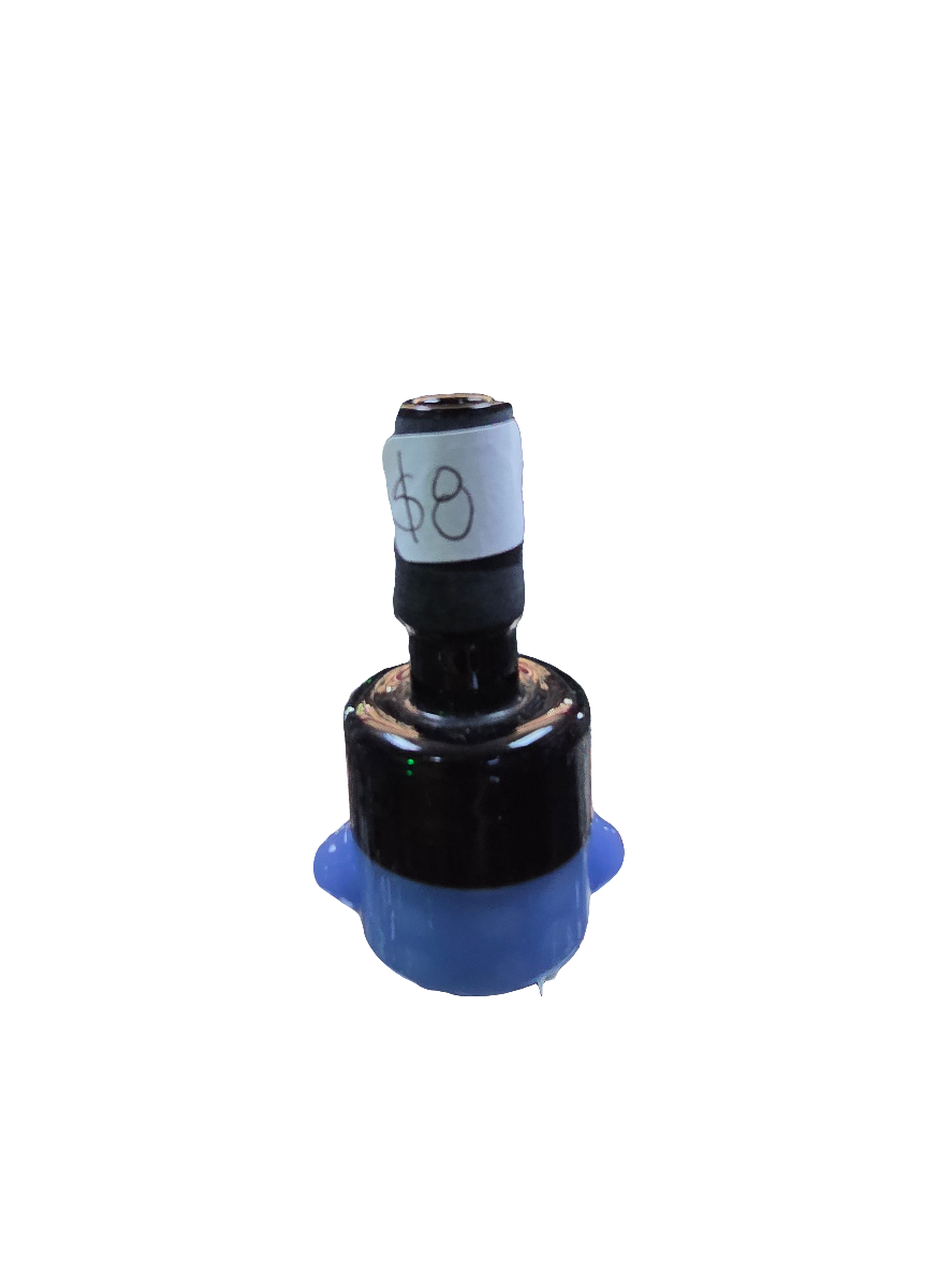 Blue & black cylinder bowl