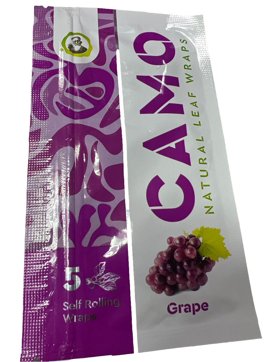 Camo Natural Wraps - Grape