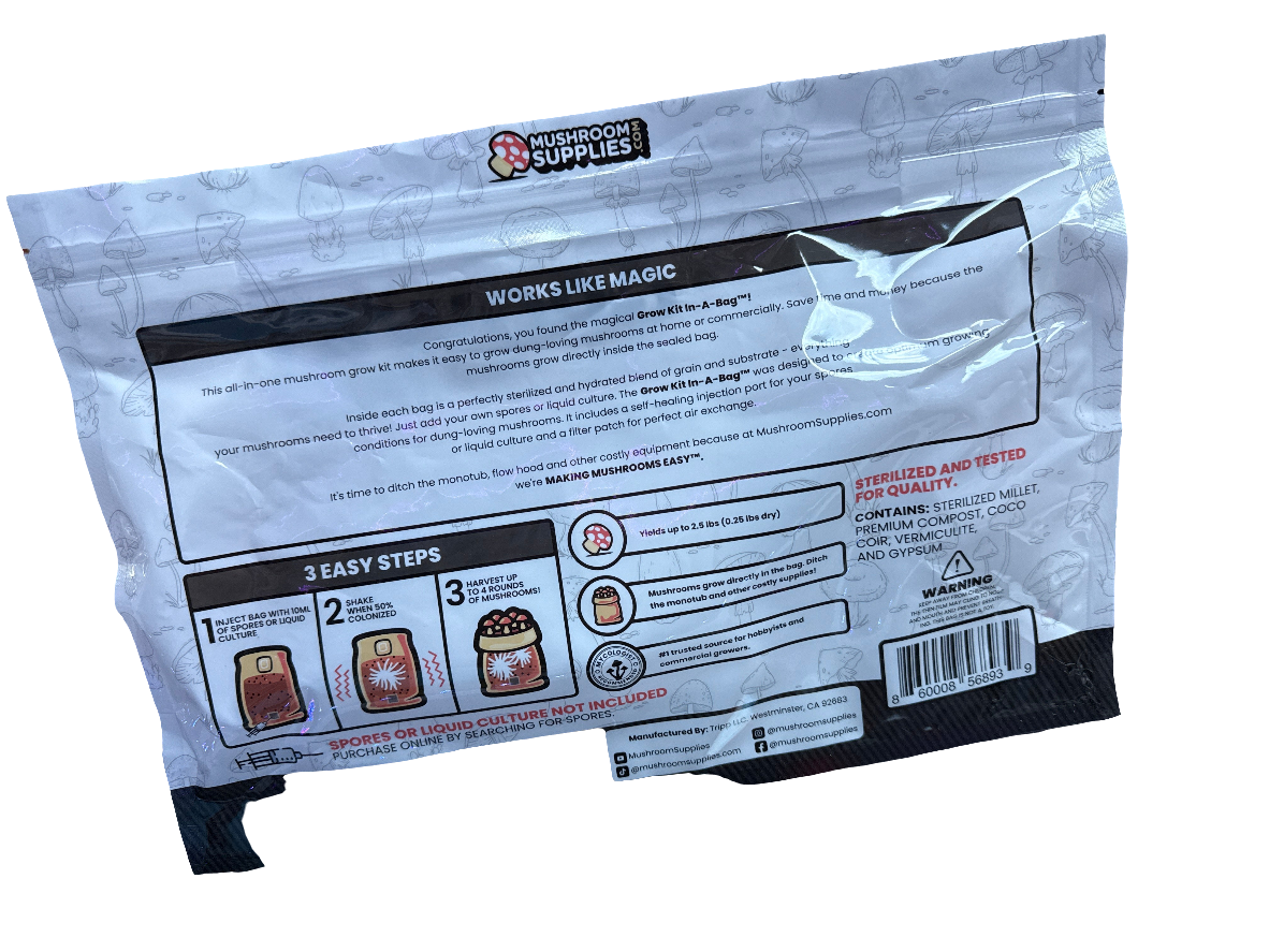 Grow Kit In-A-Bag - Mushroom Grow Bag