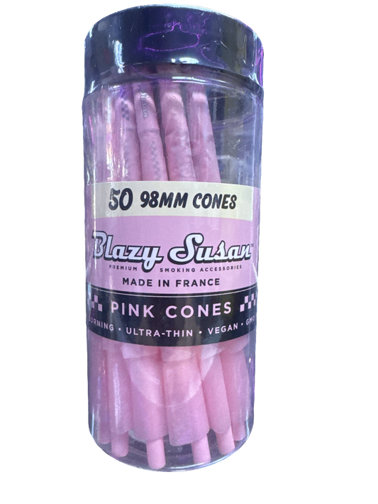 Blazy Susan Pink Cones (50pc- 98mm Cones