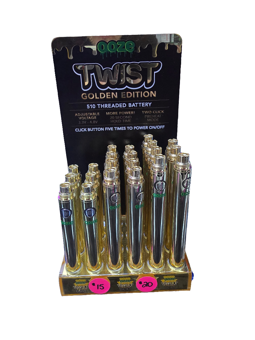 OOZE Twist Golden Edition 510 Battery - 1100mah