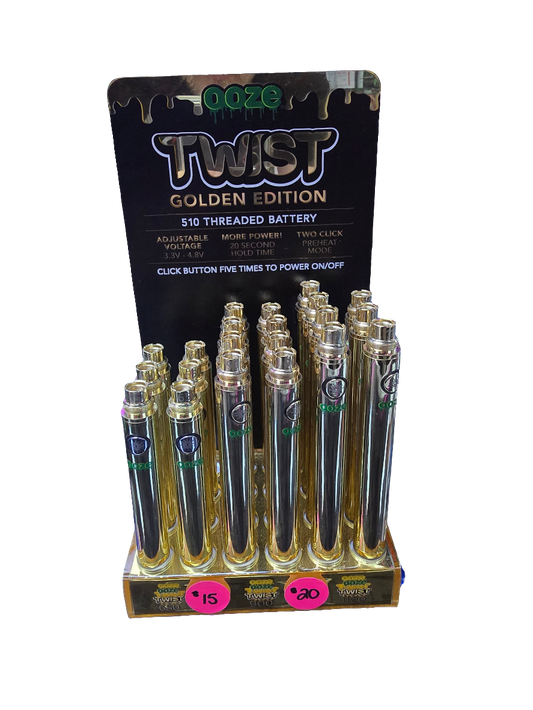 OOZE Twist Golden Edition 510 Battery - 1100mah
