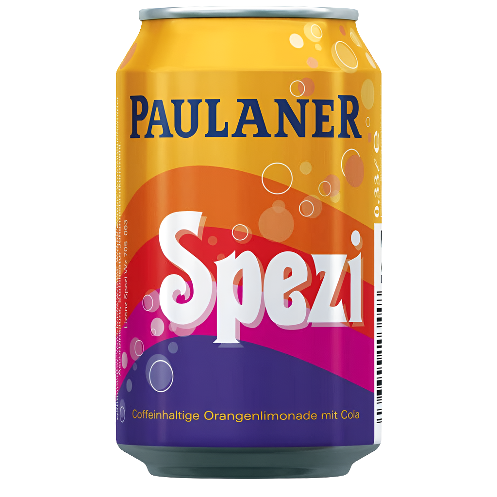 Paulaner Spezi Caffeinated Drink Cola-Orange 330ml (Germany)