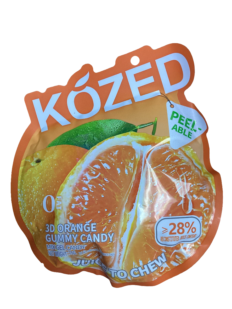 Kozed Peel-Able 3D Orange Gummy Candy