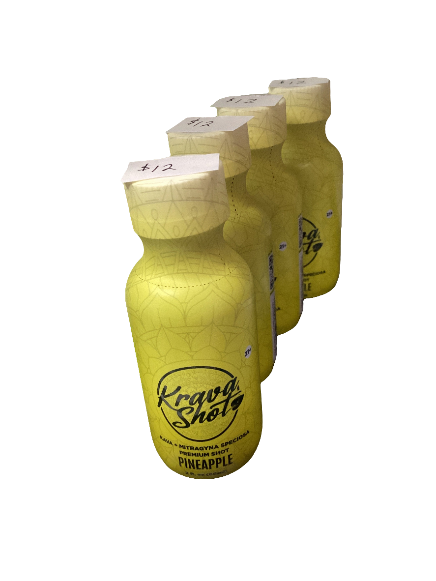 Krava Shot - Kava + Mitragyna Speciosa Extract Shot - Pineapple
