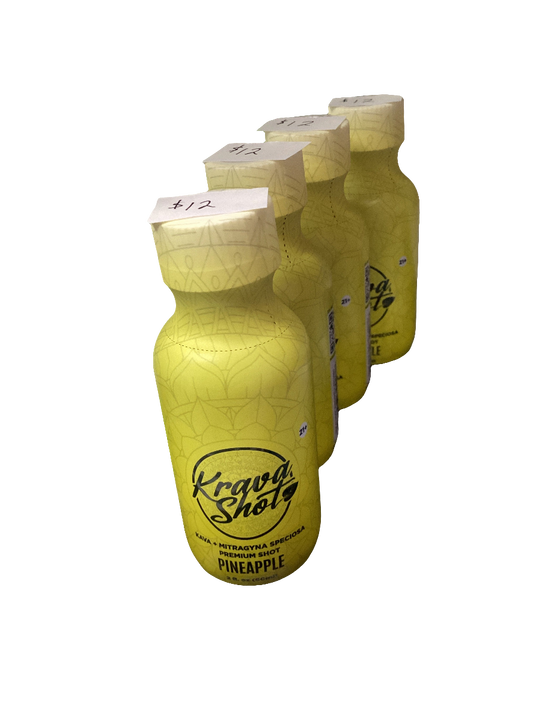 Krava Shot - Kava + Mitragyna Speciosa Extract Shot - Pineapple
