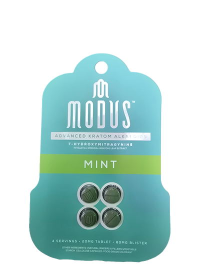 MODUS Advanced Kratom Alkaloids - 80mg - 4 Tab - Mint