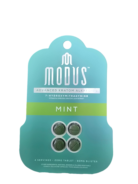 MODUS Advanced Kratom Alkaloids - 80mg - 4 Tab - Mint