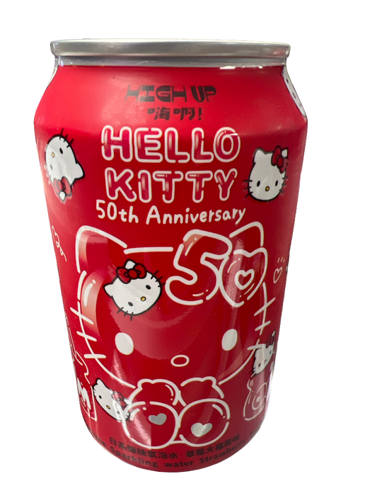 Hello kitty Sparkling Seltzer - 50th Anniversary - Strawberry Daifuku Flavor
