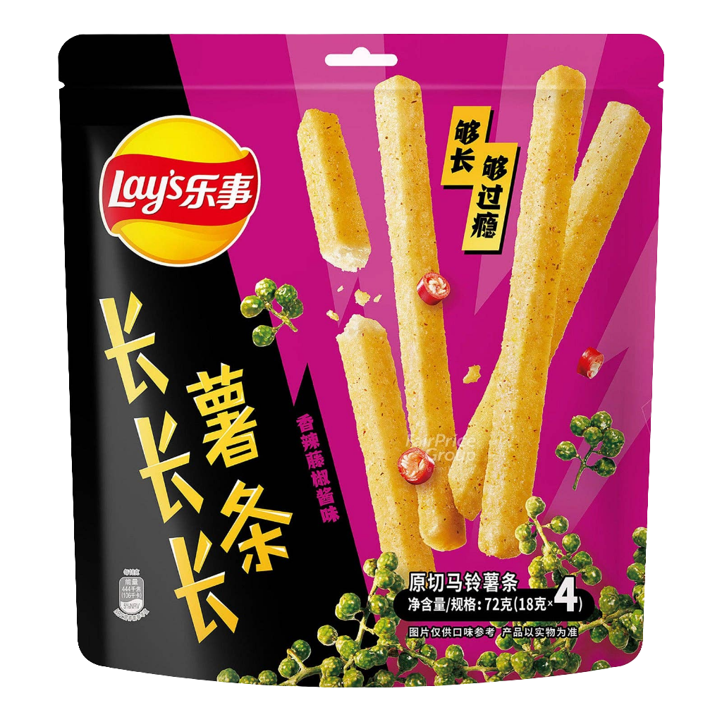 Lays Long Fries Spicy Rattan Pepper 72g (China)
