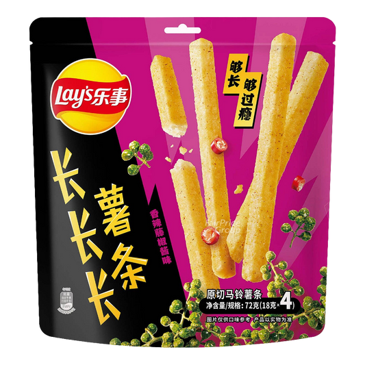 Lays Long Fries Spicy Rattan Pepper 72g (China)