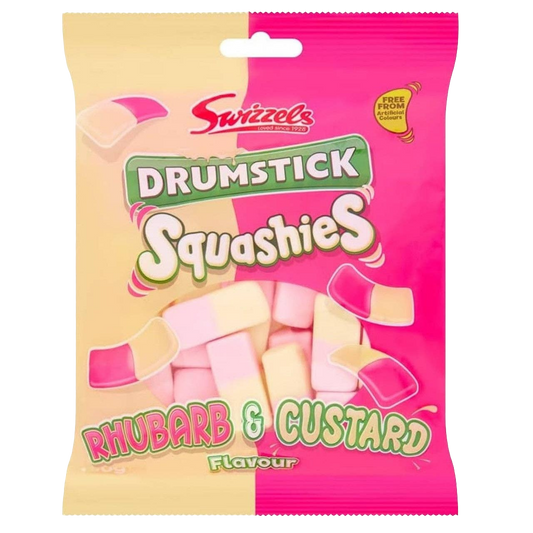 Swizzels Drumstick Squashies Rhubarb & Custard 120g (UK)