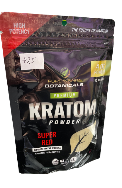 Pure Infinity Kratom Powder - 4oz - Super Red