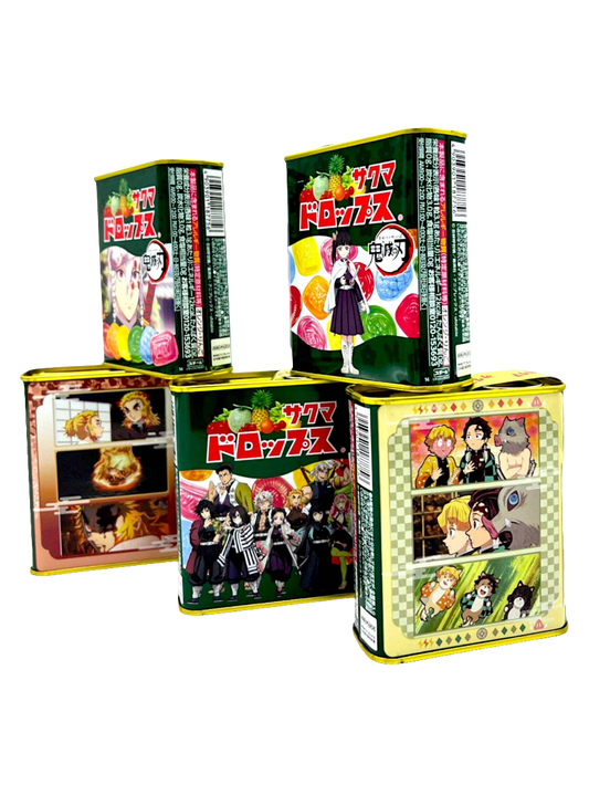 Sakuma Drops Demon Slayer, Kimetsu no Yaiba Hard Fruit Candy (Japan)