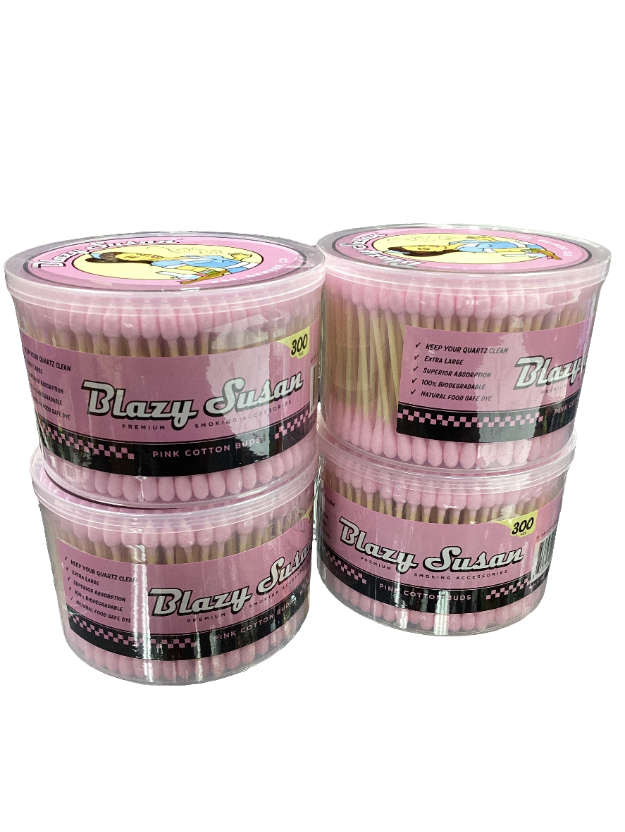 Blazy Susan Cotton Buds - PINK 300ct
