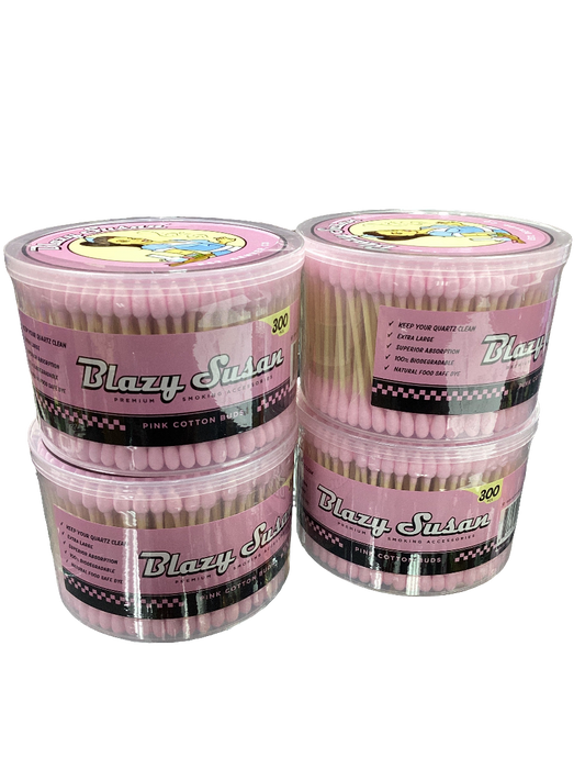 Blazy Susan Cotton Buds - PINK 300ct