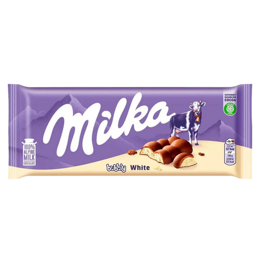 Milka Bubbly White 95g (European)
