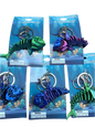 3D Printed Shark Keychain 1 Count Assorted Colors