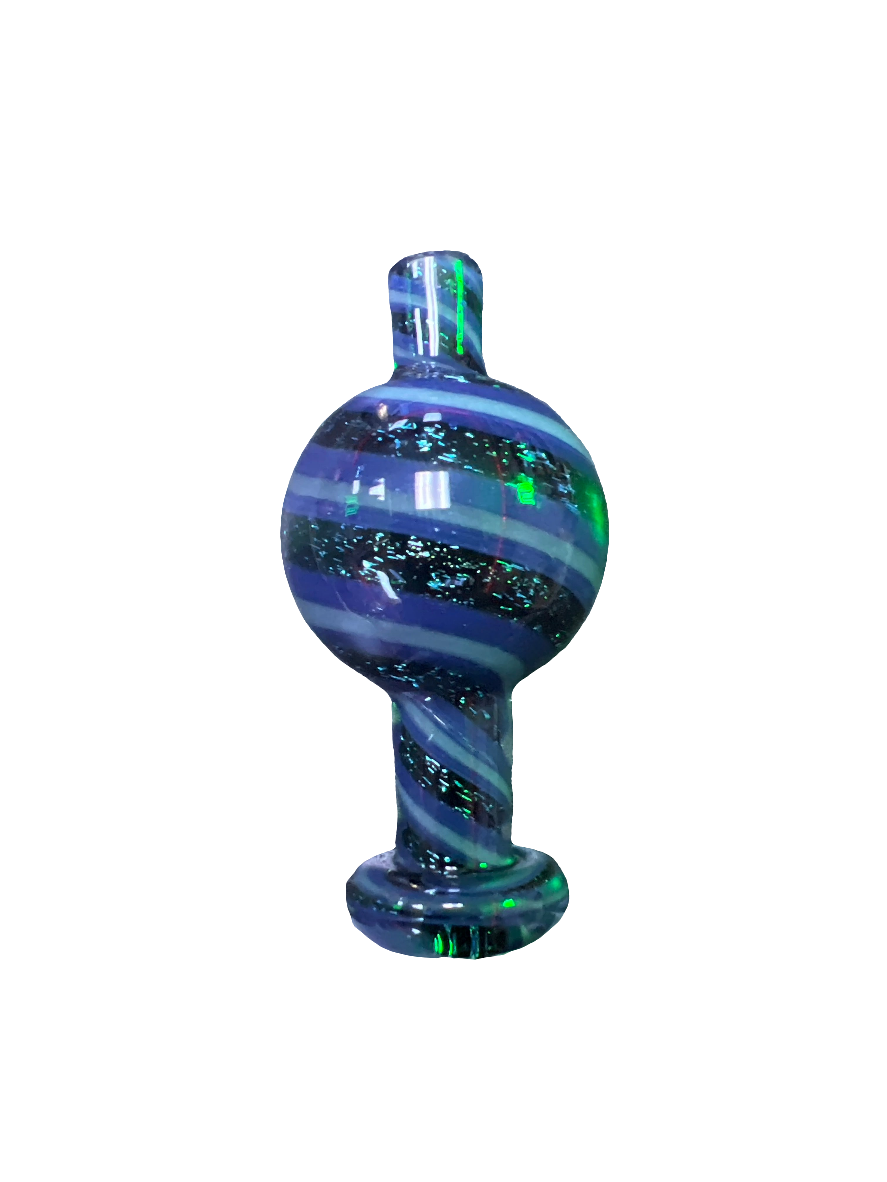 Blue glitter carb cap