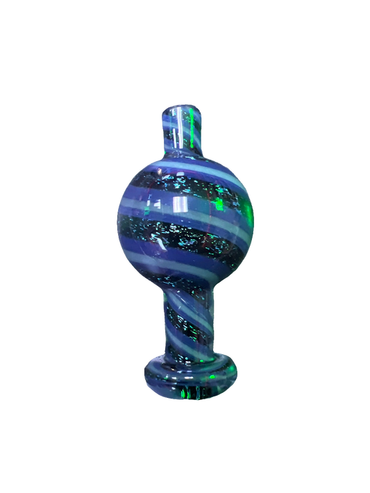 Blue glitter carb cap