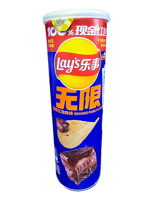 Lays braised pork flavor