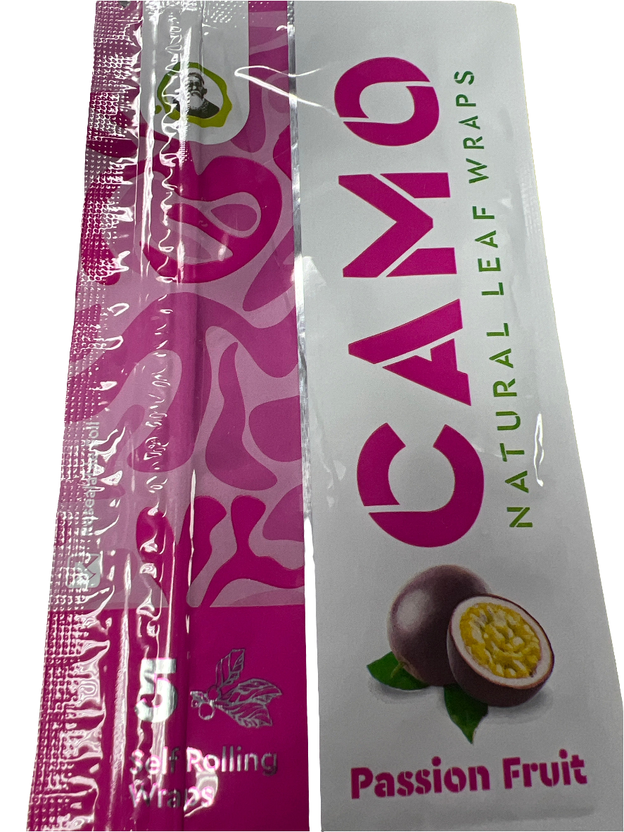 CAMO Natural Leaf Wraps 5pk - Passion Fruit